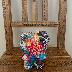 Hello Kitty Multicolor Graffiti Sculpture Holder rare